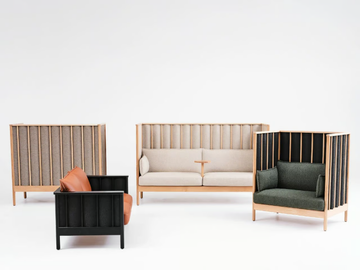 ONDULÉ - Upholstered wooden armchair with armrests by Karl Andersson - view 3